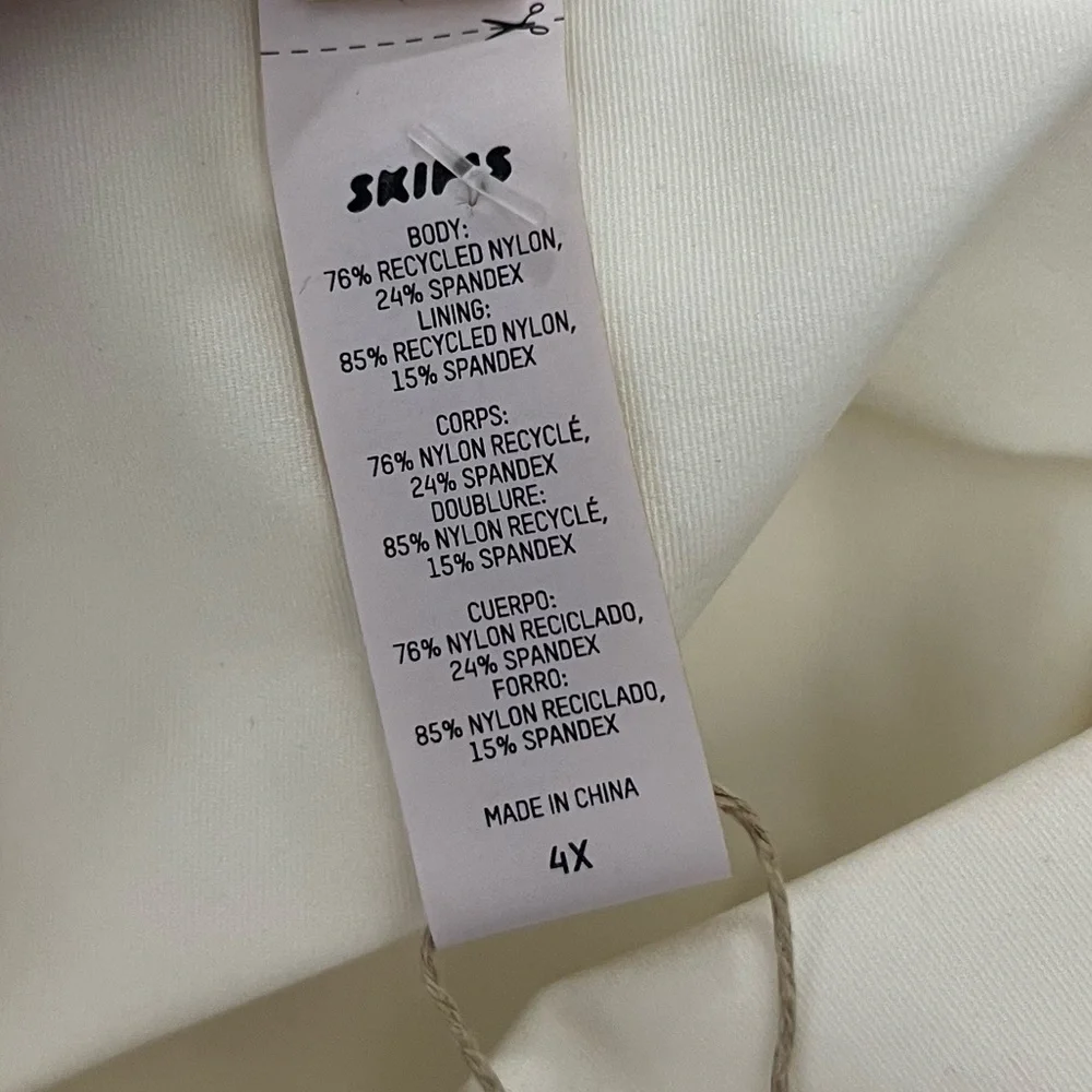 Skims Swim Tank Dress White Size 4X
